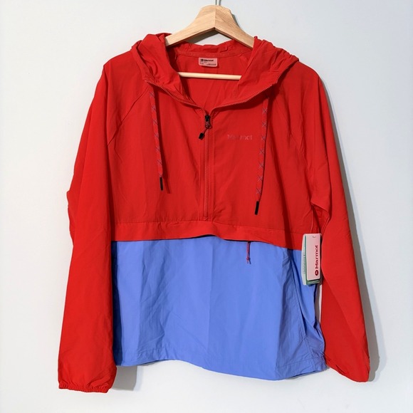 Marmot Jackets & Blazers - Marmot Campana Anorak Lightweight Jacket Red Blue Women's Size L